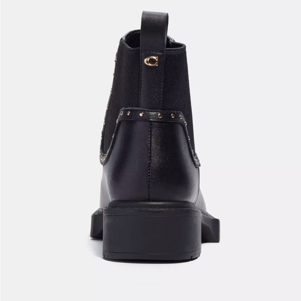 Coach Lory Leather Bootie Black - Picture 2 of 10